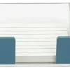 Realspace® Acrylic Desk Storage Tray, 1-3/8"H x 9-1/2"W x 3-1/4"D, Clear/Blue