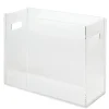 Realspace® Acrylic File Box With Hanging Folders, Letter Size, 12-1/2" x 5-1/4" x 10-1/4", Clear