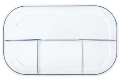 Realspace® Acrylic Storage Caddy, 7"H x 6"W x 4-3/4"D, Clear