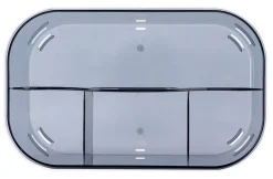Realspace® Acrylic Storage Caddy, 7"H x 6"W x 4-3/4"D, Blue