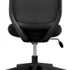 Realspace® Adley Mesh/Fabric Low-Back Task Office Chair, Black, BIFMA Compliant