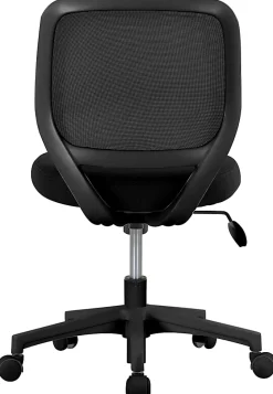 Realspace® Adley Mesh/Fabric Low-Back Task Office Chair, Black, BIFMA Compliant