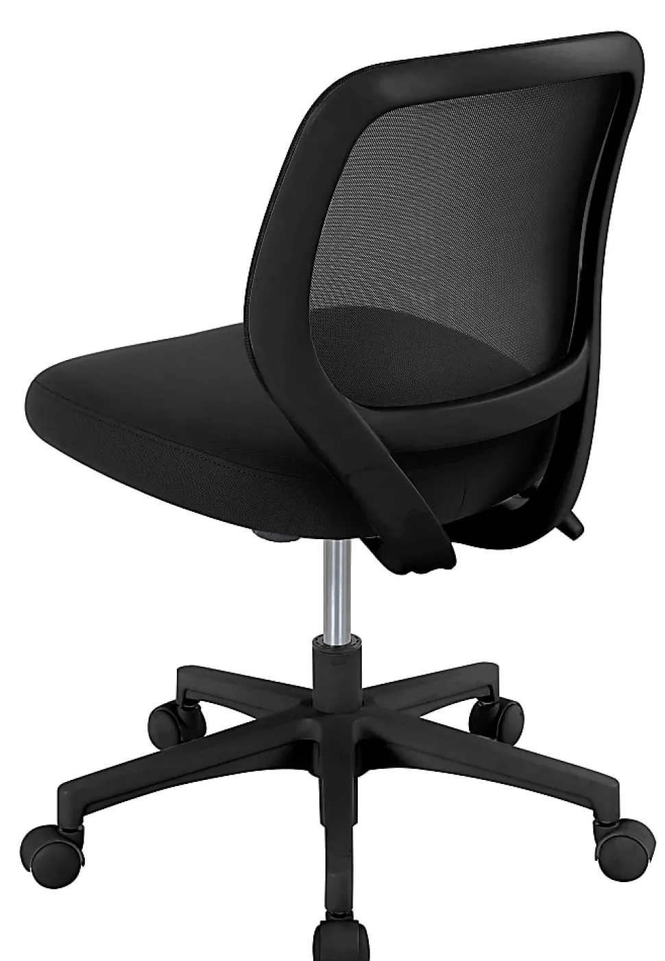 Realspace® Adley Mesh/Fabric Low-Back Task Office Chair, Black, BIFMA Compliant