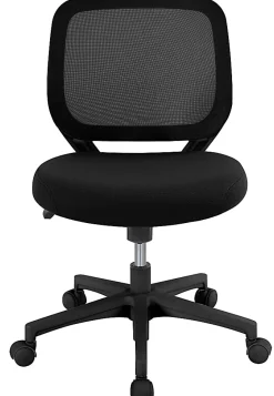 Realspace® Adley Mesh/Fabric Low-Back Task Office Chair, Black, BIFMA Compliant