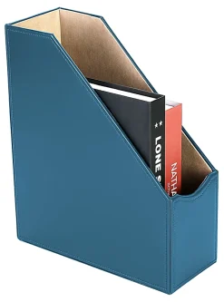 Realspace® Azura Vegan Leather Magazine File Holder, 12-5/8