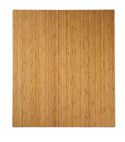 Realspace® Bamboo Roll-Up Chair Mat, 48" x 52", Natural