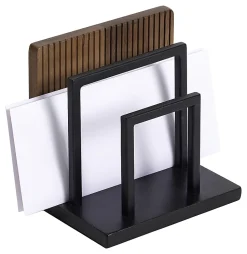 Realspace® Becker Wood/Metal Letter Sorter, 6-3/4