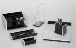 Realspace® Black Acrylic Business Card Holder