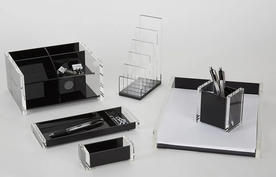 Realspace® Black Acrylic Business Card Holder