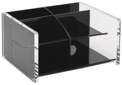 Realspace® Black Acrylic Desk Organizer