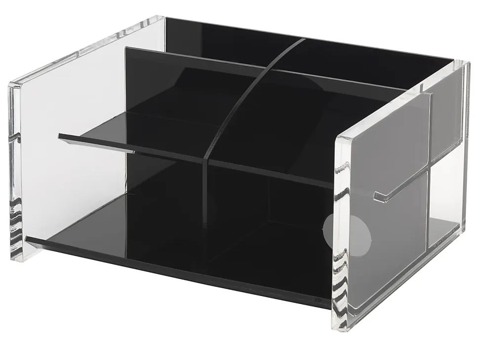 Realspace® Black Acrylic Desk Organizer