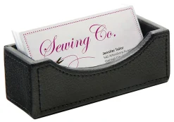 Realspace® Black Faux Leather Business Card Holder