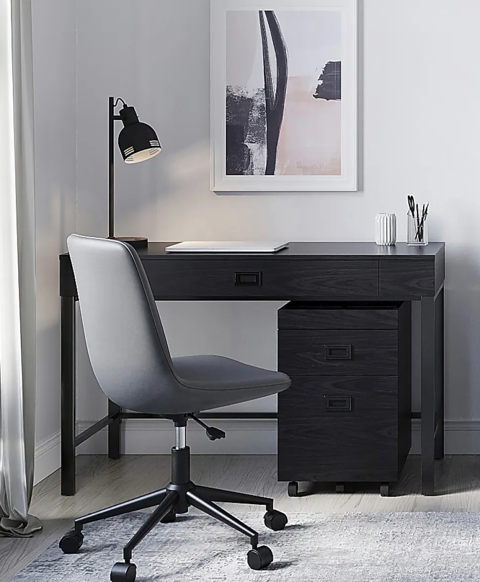 Realspace® Brezio 47"W Computer Desk, Black