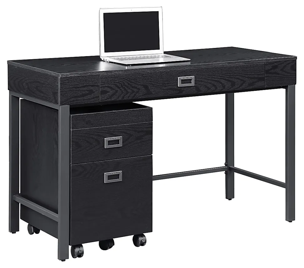Realspace® Brezio 47"W Computer Desk, Black
