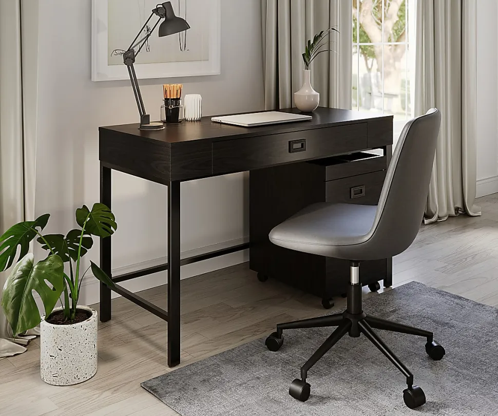 Realspace® Brezio 47"W Computer Desk, Black