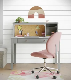 Realspace® Brigsley Fabric Low-Back Task Chair, Pink/Chrome