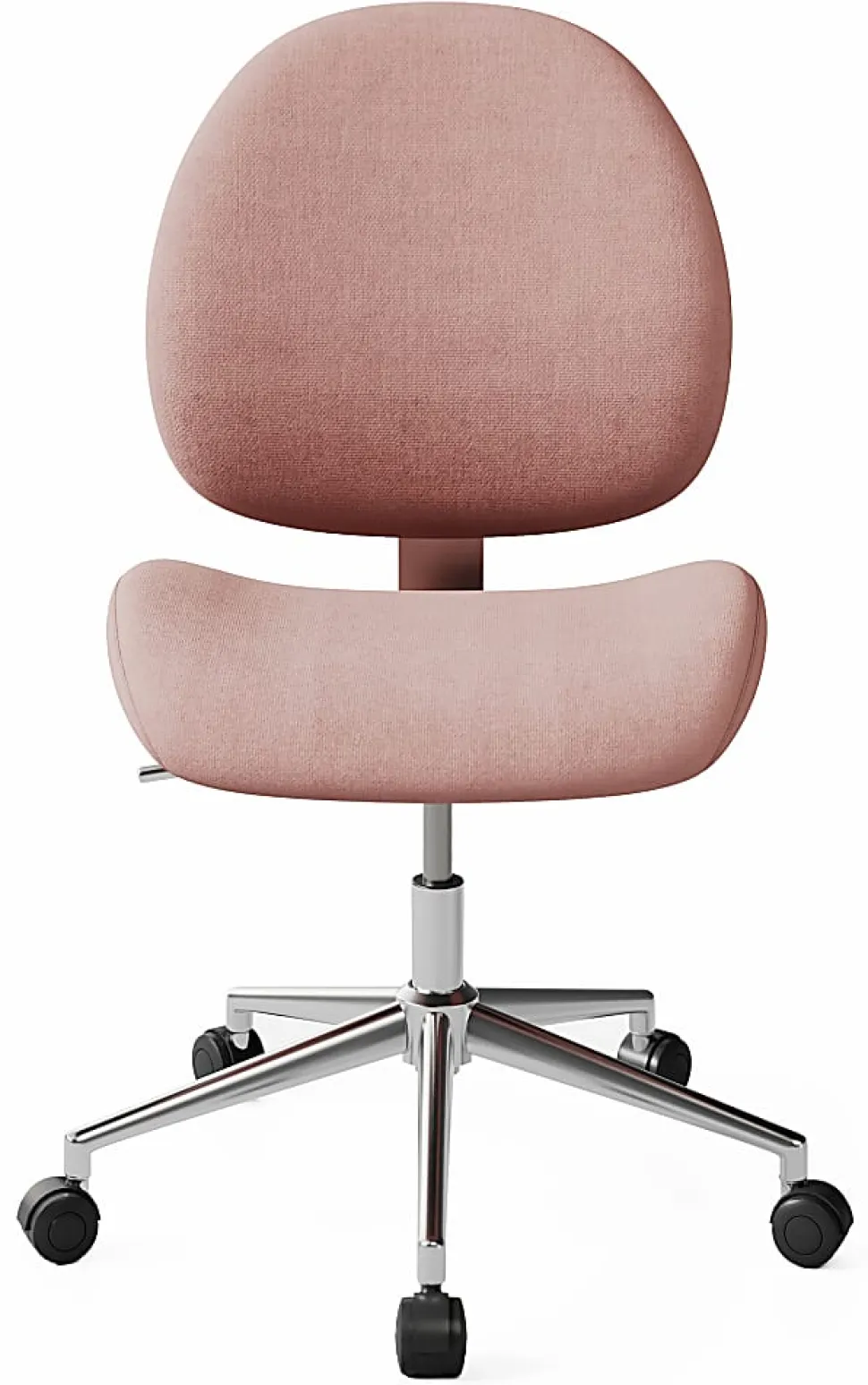 Realspace® Brigsley Fabric Low-Back Task Chair, Pink/Chrome