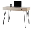 Realspace® Callay 42"W Writing Desk, Blonde Oak/Black