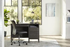 Realspace® Chase 47”W Writing Desk, Coastal Gray