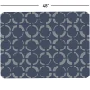 Realspace® Decorative Vinyl Chair Mat For Low Carpet, 36" x 48", Fashion Geometric Circles