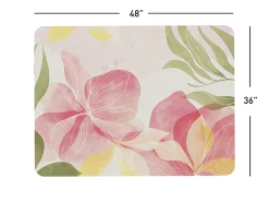 Realspace® Decorative Vinyl Chair Mat For Low Carpet, 36