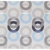 Realspace® Decorative Vinyl Chair Mat For Low Carpet, 36" x 48", Geometric Circles