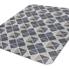 Realspace® Decorative Vinyl Chair Mat For Low Carpet, 36" x 48", Geo Slate