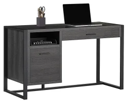 RealSpace® DeJori 51”W Writing Desk, Charcoal