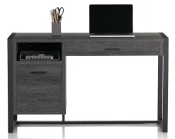 RealSpace® DeJori 51”W Writing Desk, Charcoal