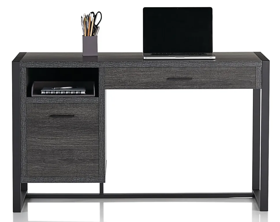 RealSpace® DeJori 51”W Writing Desk, Charcoal