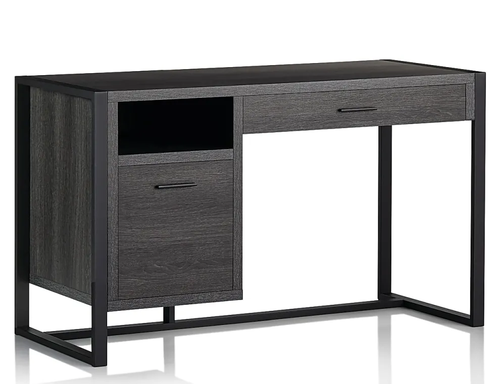 RealSpace® DeJori 51”W Writing Desk, Charcoal