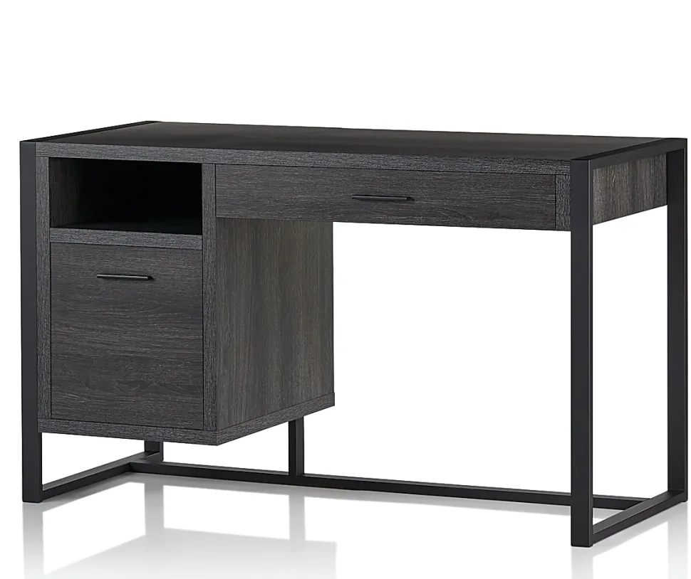RealSpace® DeJori 51”W Writing Desk, Charcoal