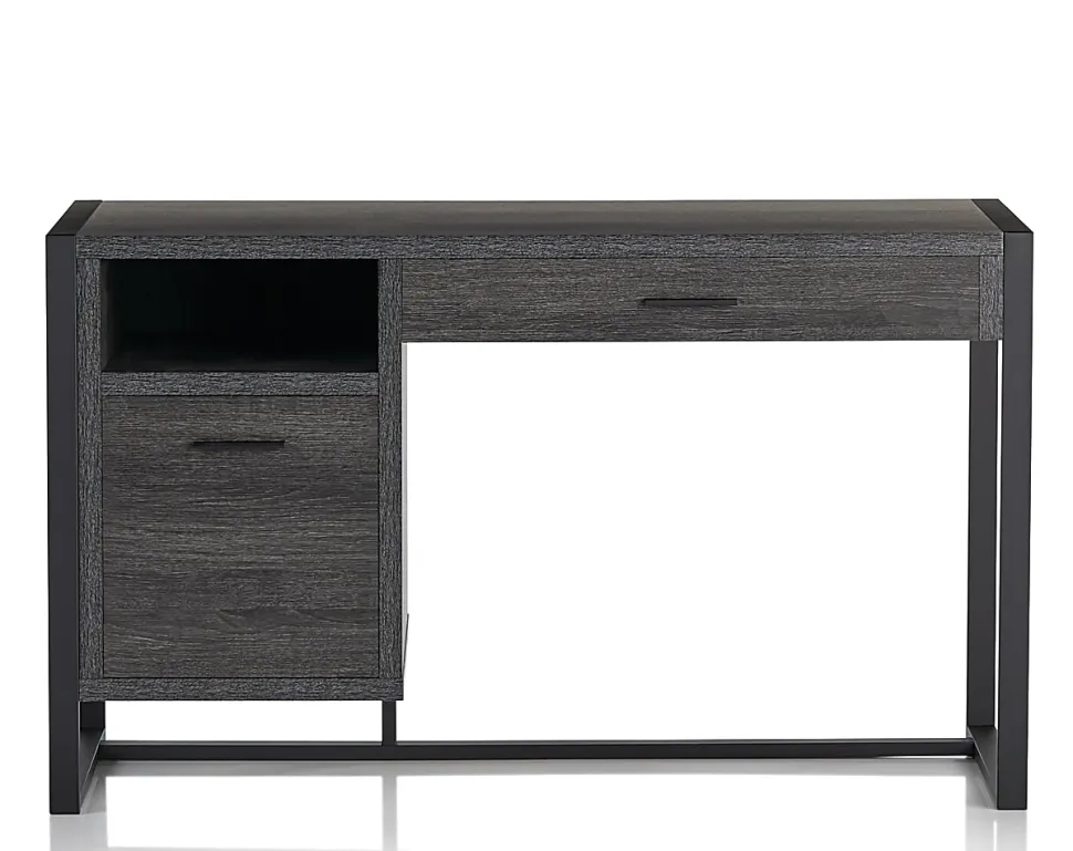 RealSpace® DeJori 51”W Writing Desk, Charcoal