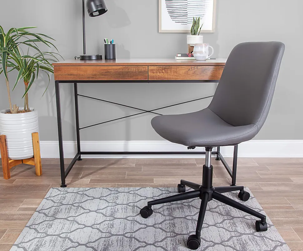 Realspace™ Designer Chair Mat, 36"W x 48"D, Gray