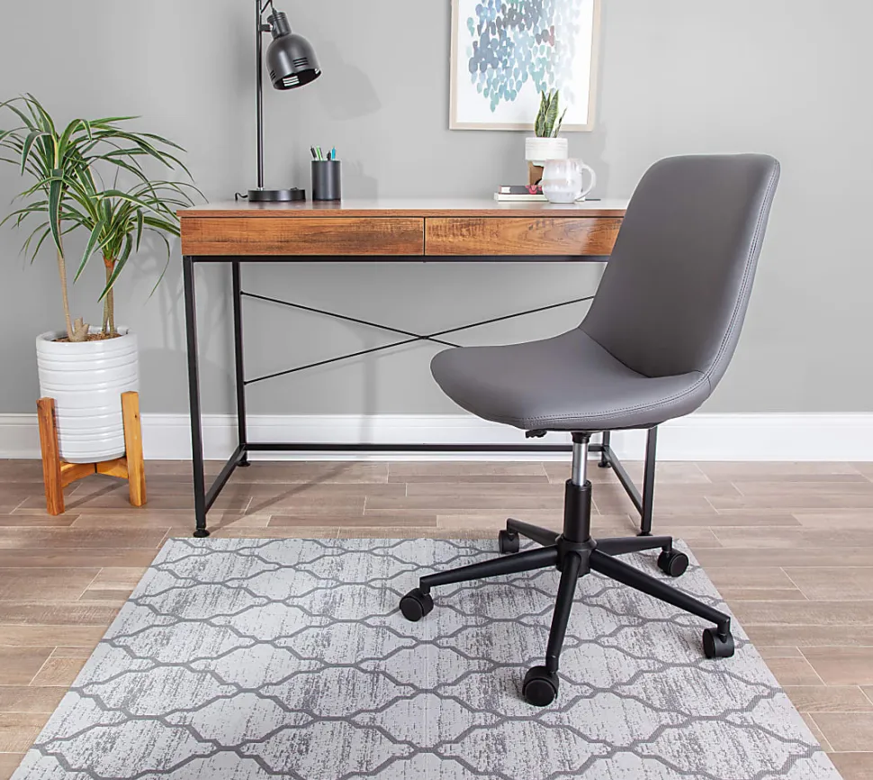 Realspace™ Designer Chair Mat, 36"W x 48"D, Gray