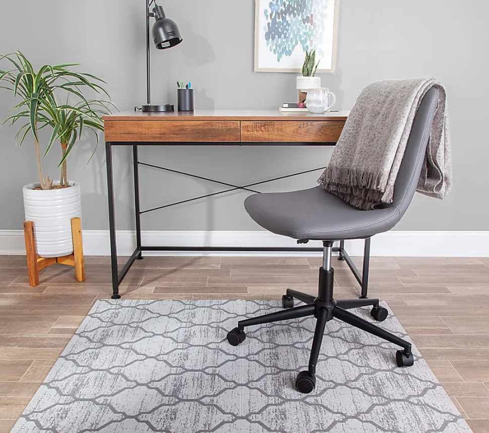Realspace™ Designer Chair Mat, 36"W x 48"D, Gray