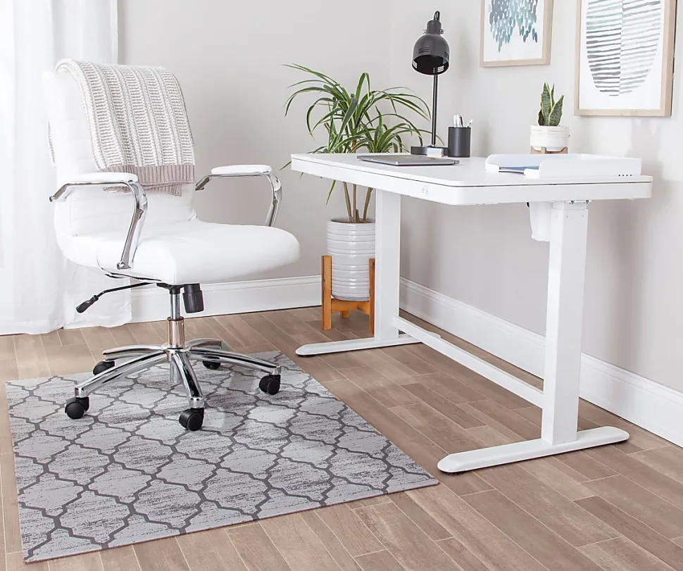 Realspace™ Designer Chair Mat, 36"W x 48"D, Gray