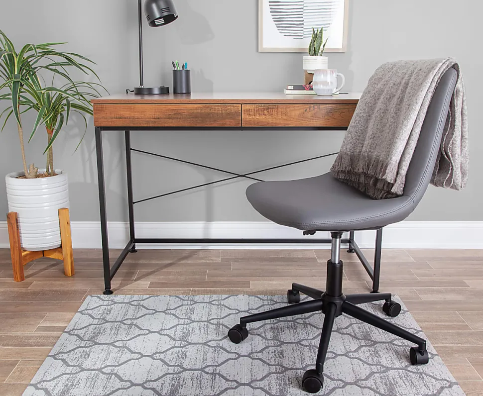 Realspace™ Designer Chair Mat, 36"W x 48"D, Gray