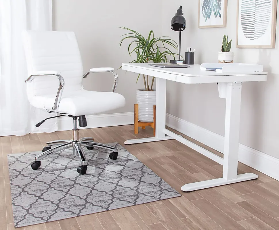 Realspace™ Designer Chair Mat, 36"W x 48"D, Gray