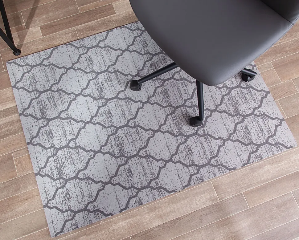 Realspace™ Designer Chair Mat, 36"W x 48"D, Gray
