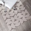 Realspace™ Designer Chair Mat, 36" x 48", Beige & Brown Semi-Circles