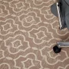 Realspace™ Designer Chair Mat, 36"W x 48"D, Brown/Ivory Trellis