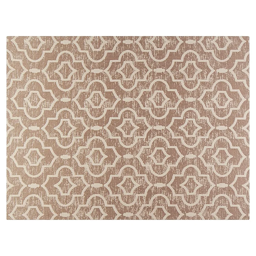 Realspace™ Designer Chair Mat, 36"W x 48"D, Brown/Ivory Trellis
