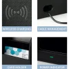 Realspace™ Desk Organizer With Wireless Charger With Antimicrobial Treatment, Black