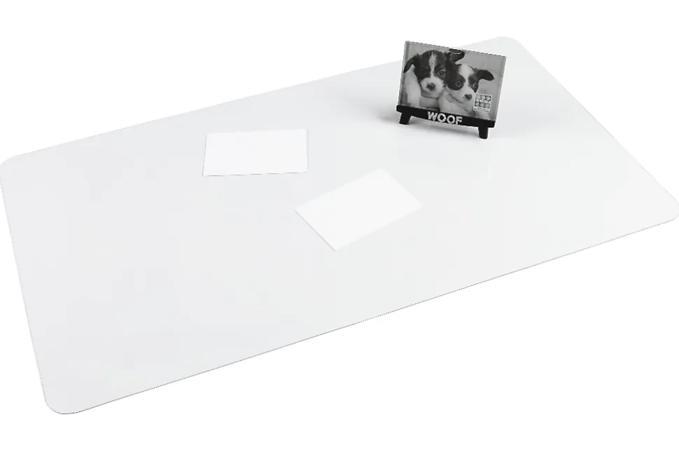 Realspace® Desk Pad With Antimicrobial Protection, 20" H x 36" W, Clear