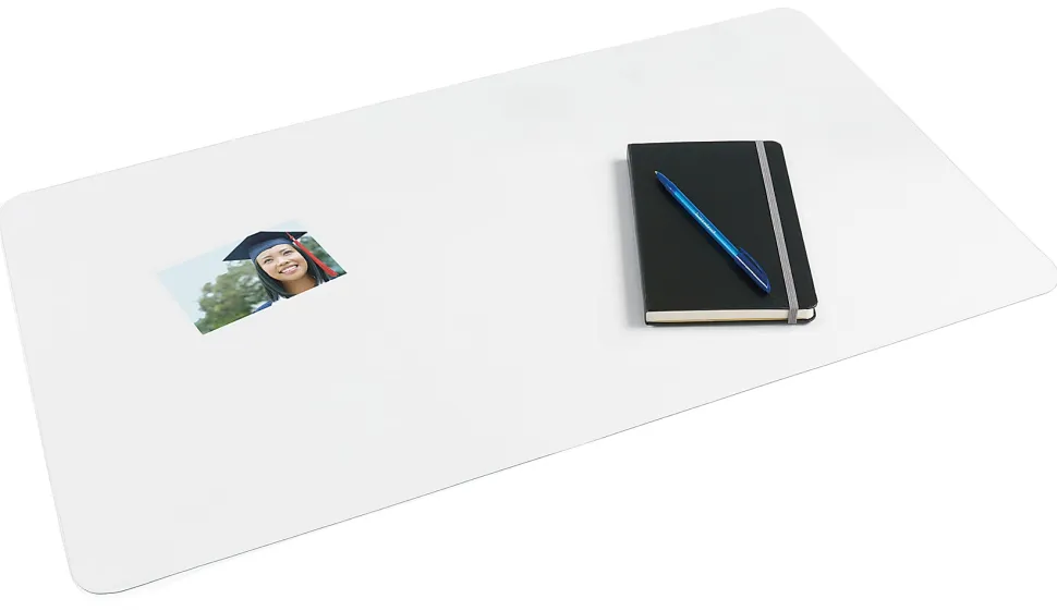 Realspace® Desk Pad With Antimicrobial Protection, 20" H x 36" W, Clear