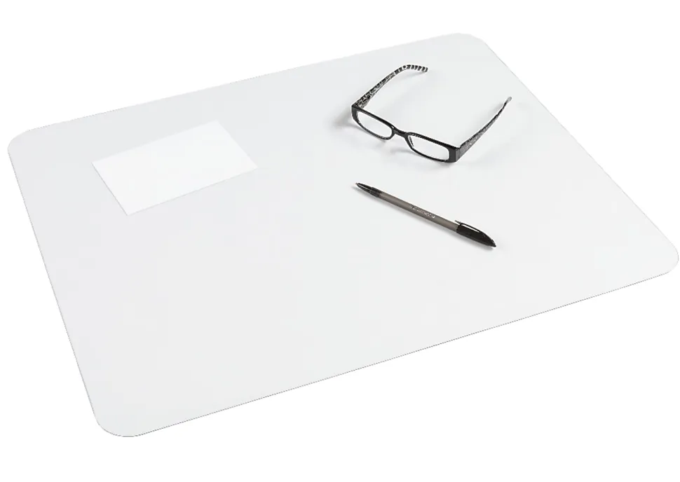 Realspace® Desk Pad With Antimicrobial Protection, 19"H x 24"W, Clear