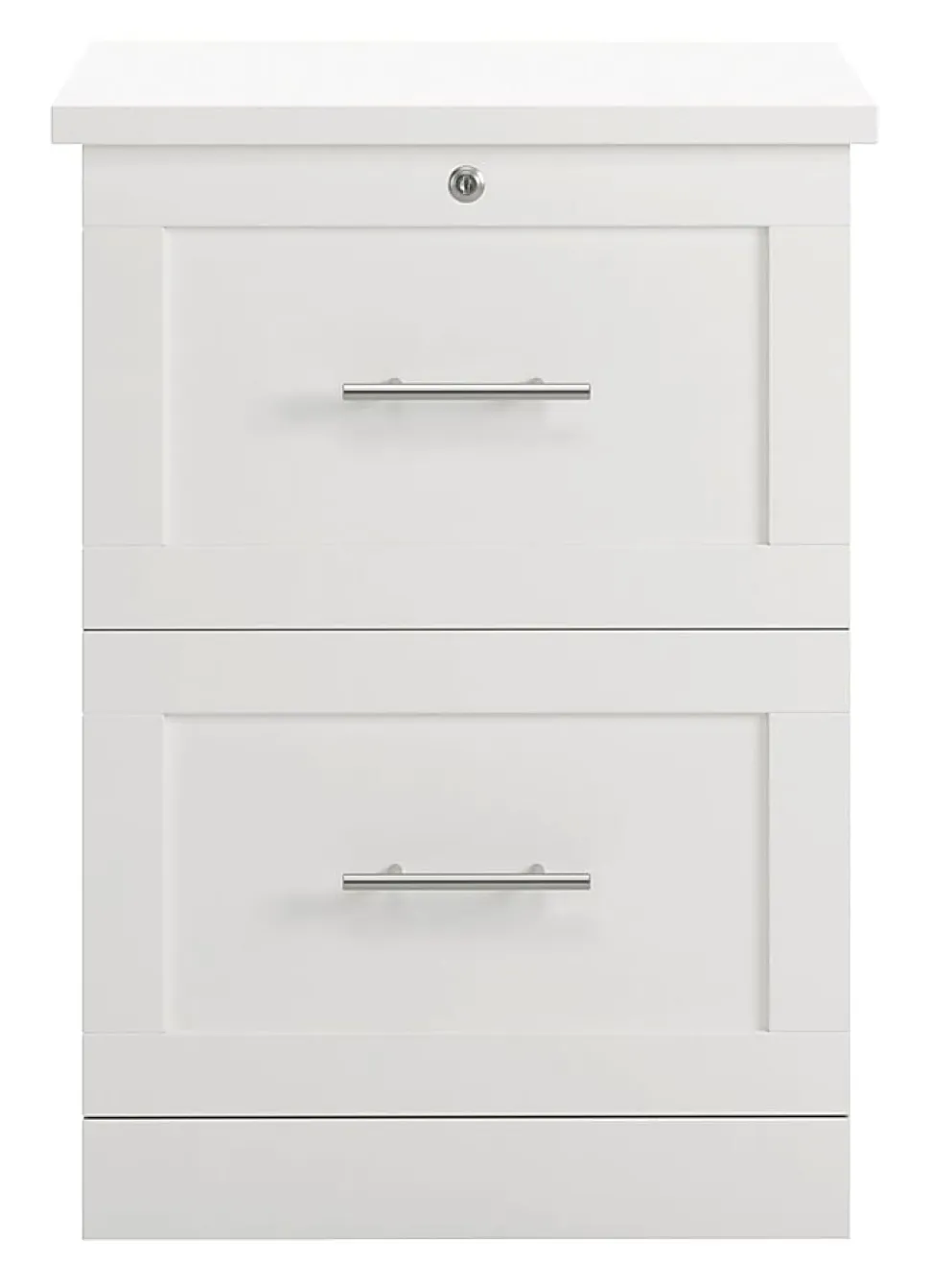 Realspace® 17"D Vertical 2-Drawer File Cabinet, White