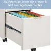 Realspace® 18"D Wood Vertical 3-Drawer File Cabinet, Cannoli Cream
