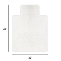 Realspace™ Economy Commercial Pile Chair Mat with Lip, 36
